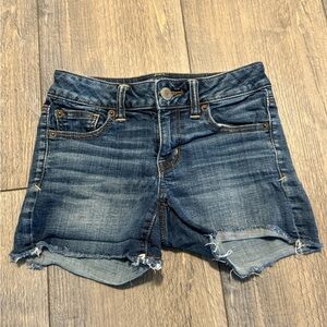 American Eagle Outfitters Dark Blue Jean Shorts